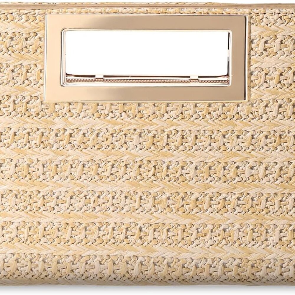 Clutch Purse for Women,Fashion Vegan Leather Cut-Out Handle Evening Handbag Cros